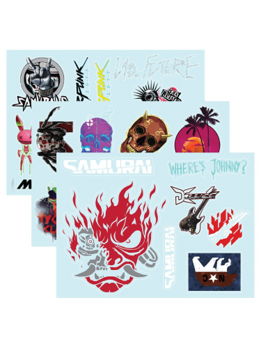 Samolepky Cyberpunk 2077 - Gadget Sticker Sheet