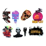 Samolepky Cyberpunk 2077 - Gadget Sticker Sheet