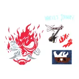 Samolepky Cyberpunk 2077 - Gadget Sticker Sheet