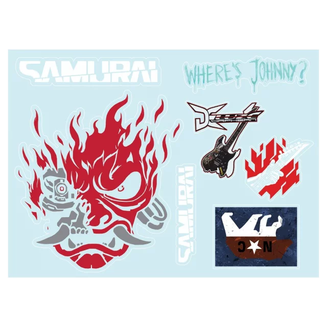 Samolepky Cyberpunk 2077 - Gadget Sticker Sheet