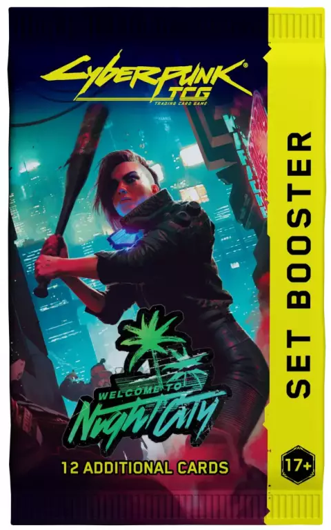 Karetní hra Cyberpunk TCG: Welcome to Night City - Booster (12 karet) - Sběratelská karetní hra TCG