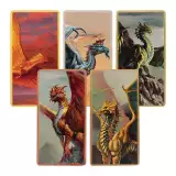 Sada ingotů Dungeons & Dragons - Metallic Dragons Set (5 ks) - plaketka