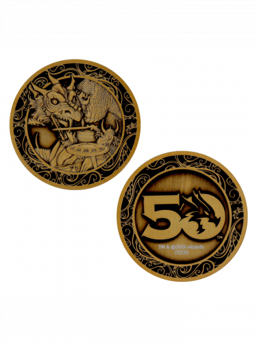 Sběratelská mince Dungeons & Dragons - 50th Anniversary Limited Edition