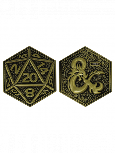 Sběratelská mince Dungeons & Dragons - D20 Flip Coin Limited Edition