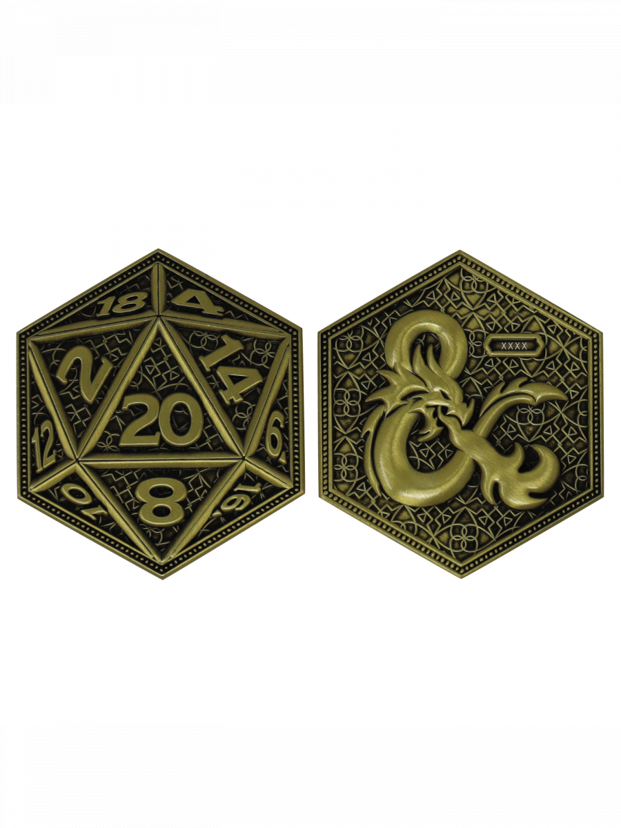 Fanattik Sběratelská mince Dungeons & Dragons - D20 Flip Coin Limited Edition