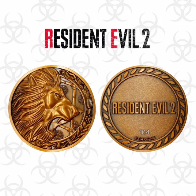 Sběratelská mince Resident Evil 2 - Lion Medallion