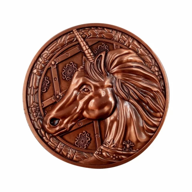 Sběratelská mince Resident Evil 2 - Unicorn Medallion