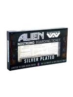 Sběratelská plaketka Alien - Nostromo Ticket (postříbřená)