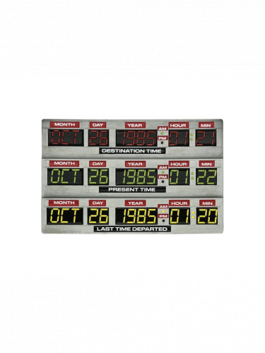Sběratelská plaketka Back To The Future - 40th Anniversary Time Circuits Limited Edition