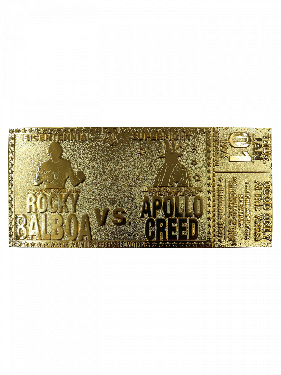 Fanattik Sběratelská plaketka Rocky - Bicentennial Superfight Ticket Limited Edition