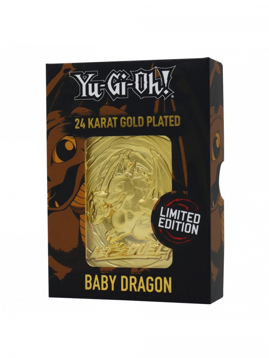 Fanattik Sběratelská plaketka Yu-Gi-Oh! - Baby Dragon (pozlacená)