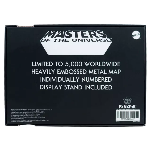 Kovová replika mapy Masters of the Universe - Eternia - Kusově limitováno