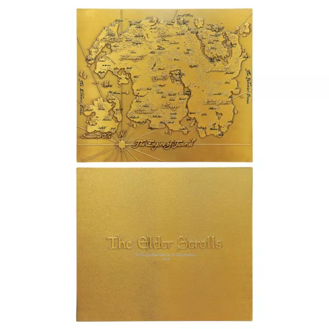 Kovová replika mapy The Elder Scrolls - The Empire of Tamriel - Kusově limitováno