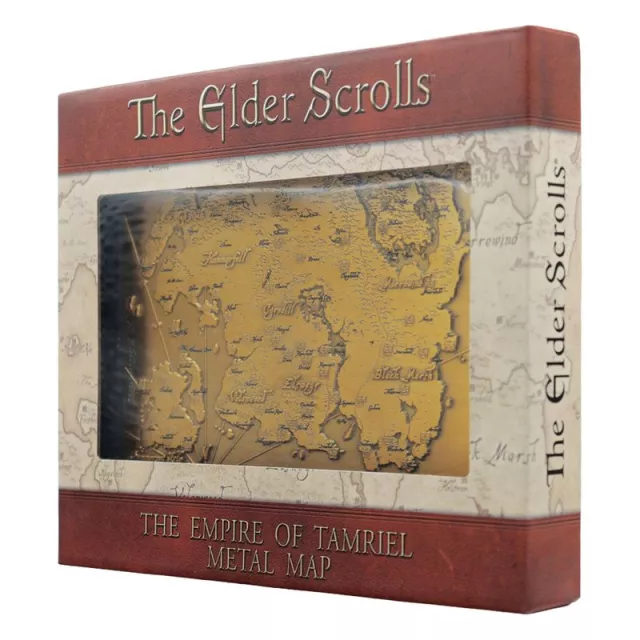Kovová replika mapy The Elder Scrolls - The Empire of Tamriel - Kusově limitováno