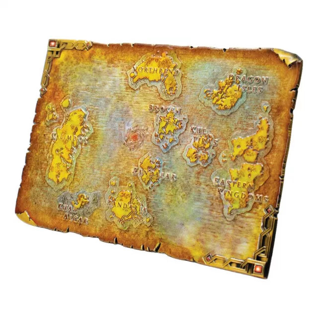 Kovová replika mapy World of Warcraft - Azeroth Limited Edition - Kusově limitováno