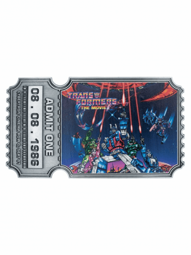 Sběratelská filmová vstupenka Transformers - Admit One (40th Anniversary)