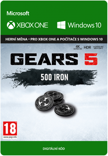 Gears 5 - Virtuální měna - 500 želez (XBOX DIDGITAL) (XONE)