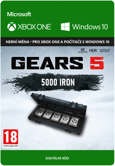 Gears 5 - Virtuální měna - 5000 želez (XBOX DIDGITAL) (XONE)