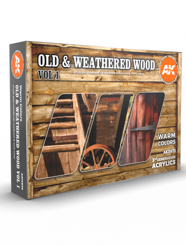 Barvicí sada AK - Old & weathered wood vol 1