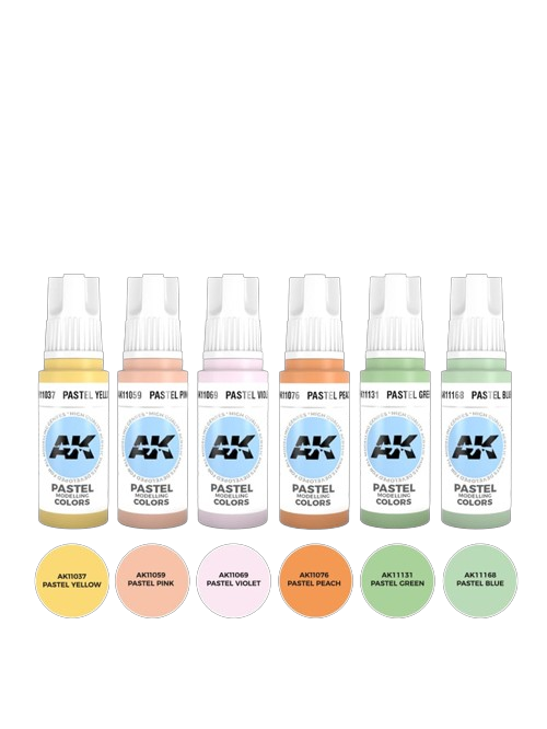 AK-Interactive Barvící sada AK - Pastels colors set