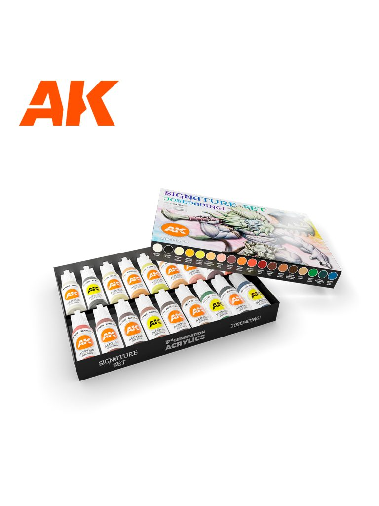 AK-Interactive Barvicí sada AK - Signature set Josedavinci 3G (18 colors)