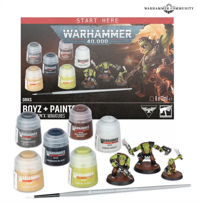 Warhammer 40,000 - Orks: Boyz + Paints - Desková hra