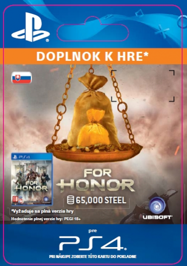 For Honor 65 000 STEEL Credits Pack (PS4 DIGITAL) (PS4)
