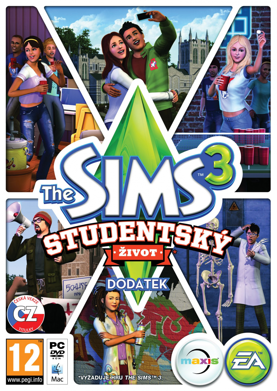 The Sims 3: Studentský život (PC) DIGITAL (PC)