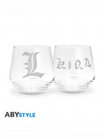 Sklenice Death Note - Kira & L Glass Set (2 ks)