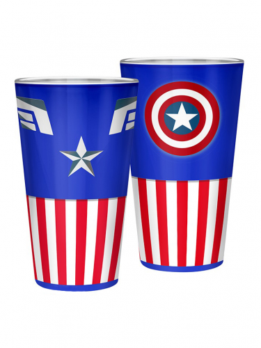 Sklenice Marvel - Cpt. America