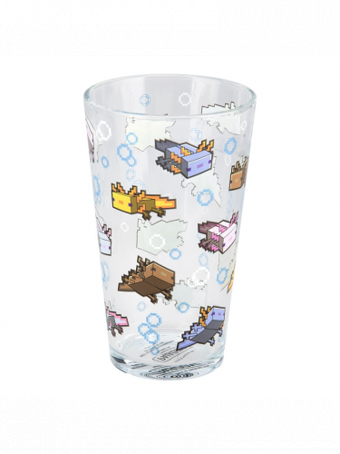 Sklenice Minecraft - Axolot