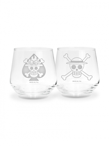 Sklenice One Piece - Luffy & Ace Glass Set (2 ks)