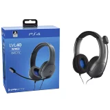 Drátová sluchátka LVL40 Stereo Headset (Black)