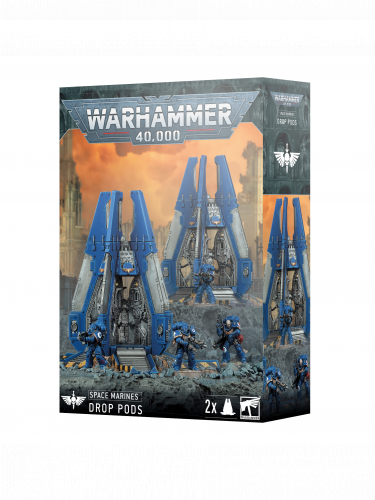 W40k: Space Marines - Drop Pods (2 figurky)
