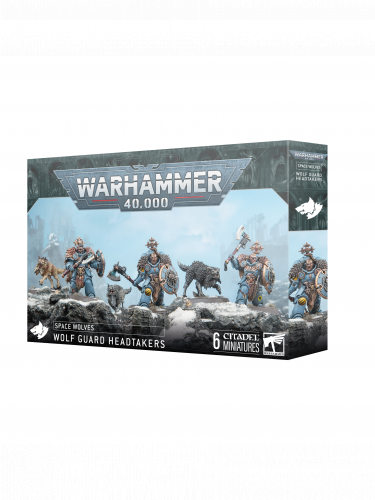 W40k: Space Wolves - Wolf Guard Headtakers (6 figurek)