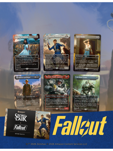 Karetní hra Magic: The Gathering Secret Lair x Fallout: Beyond Vault 33