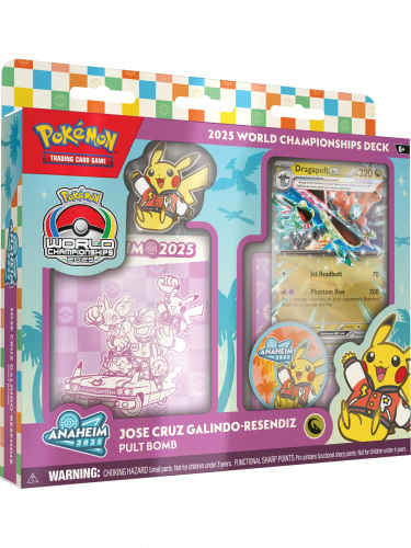 Karetní hra Pokémon TCG - 2025 World Championship Deck - Jose Cruz Galindo Resendiz - Dragapult ex - Juniors Runner-Up