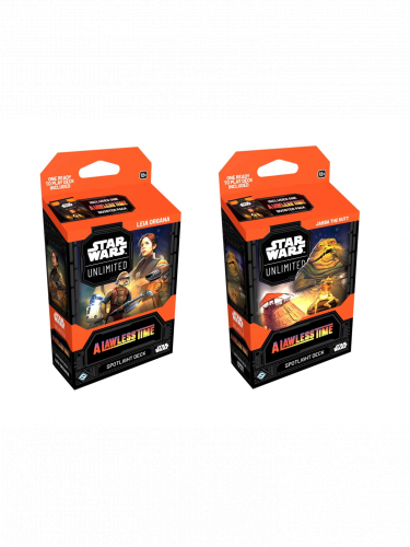 Výhodný set Star Wars: Unlimited - A Lawless Time Spotlight Deck (Jabba the Hutt) + Spotlight Deck (Leia Organa)