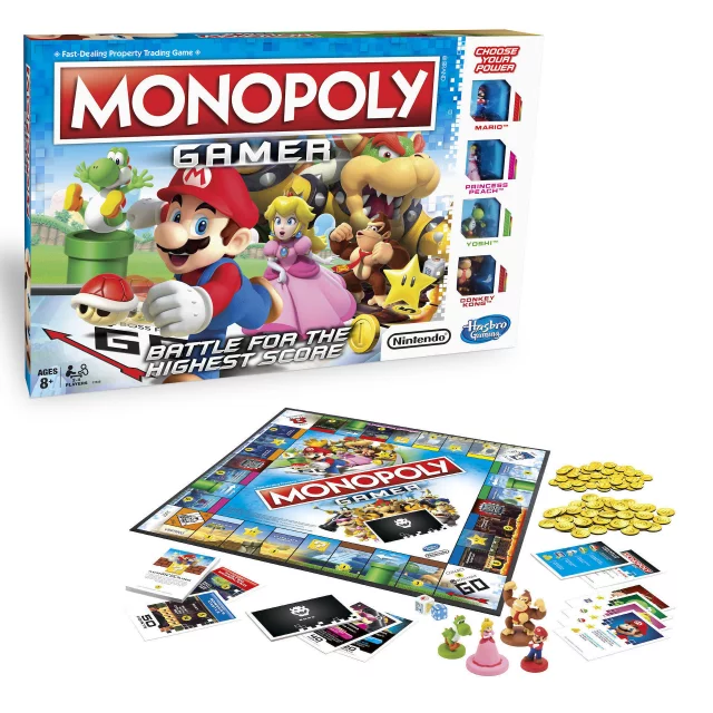 Desková hra Monopoly Gamer edition (Mario, Peach, Yoshi, Donkey Kong)