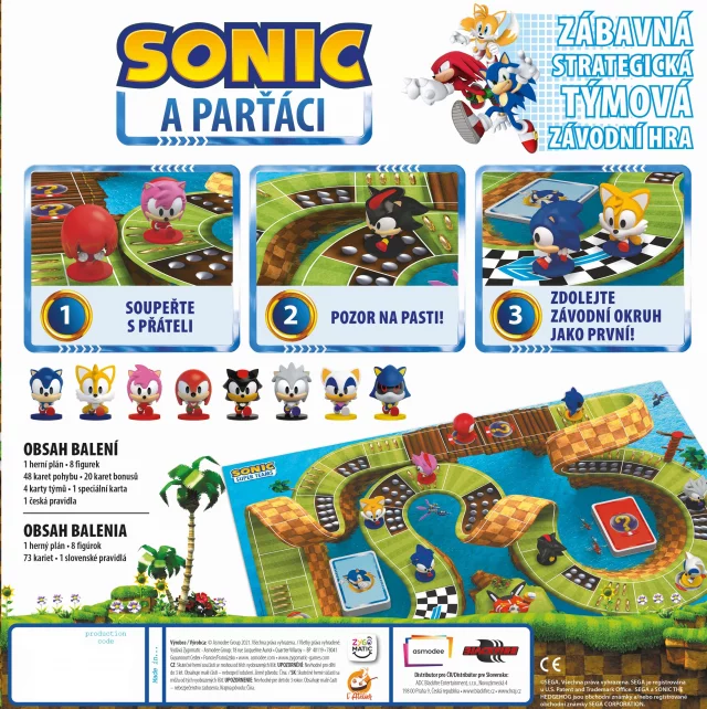 Desková hra Sonic a parťáci