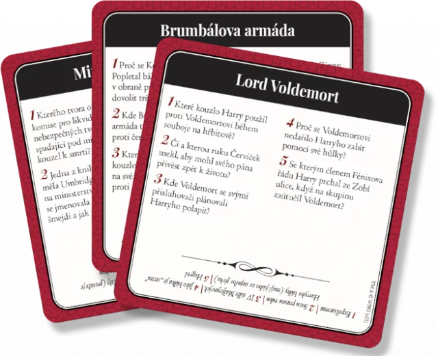 Karetní hra Harry Potter - Kvíz CZ