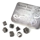 Set hracích kostek Metal Dice Set - Antique Silver