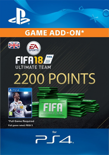 2200 FIFA 18 Points Pack - předplacená karta (PS4 DIGITAL) (PS4)