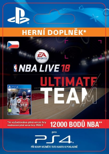EA Sports NBA LIVE 18 ULTIMATE TEAM - 12000 NBA POINTS (PS4 DIGITAL) (PS4)