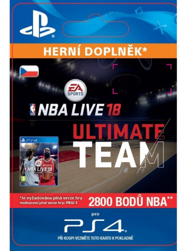 EA Sports NBA LIVE 18 ULTIMATE TEAM - 2800 NBA POINTS (PS4 DIGITAL) (PS4)