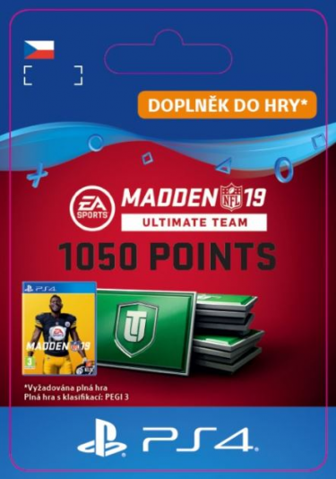Madden NFL 19 Ultimate Team 1050 Points Pack (PS4 DIGITAL) (PS4)