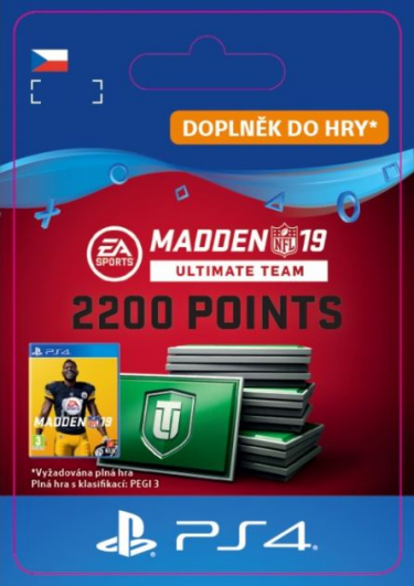 Madden NFL 19 Ultimate Team 2200 Points Pack (PS4 DIGITAL) (PS4)