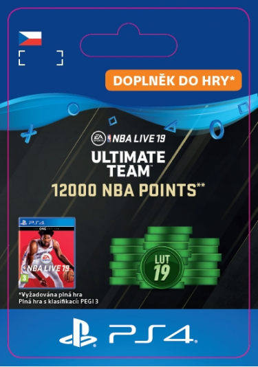 NBA LIVE 19 ULTIMATE TEAM - 12000 Points (PS4 DIGITAL) (PS4)