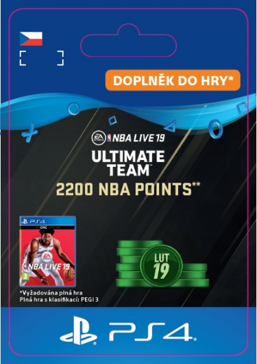 NBA LIVE 19 ULTIMATE TEAM - 2200 NBA Points (PS4 DIGITAL) (PS4)