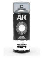 Sprej AK Fine Primer White Spray - základní barva, bílá